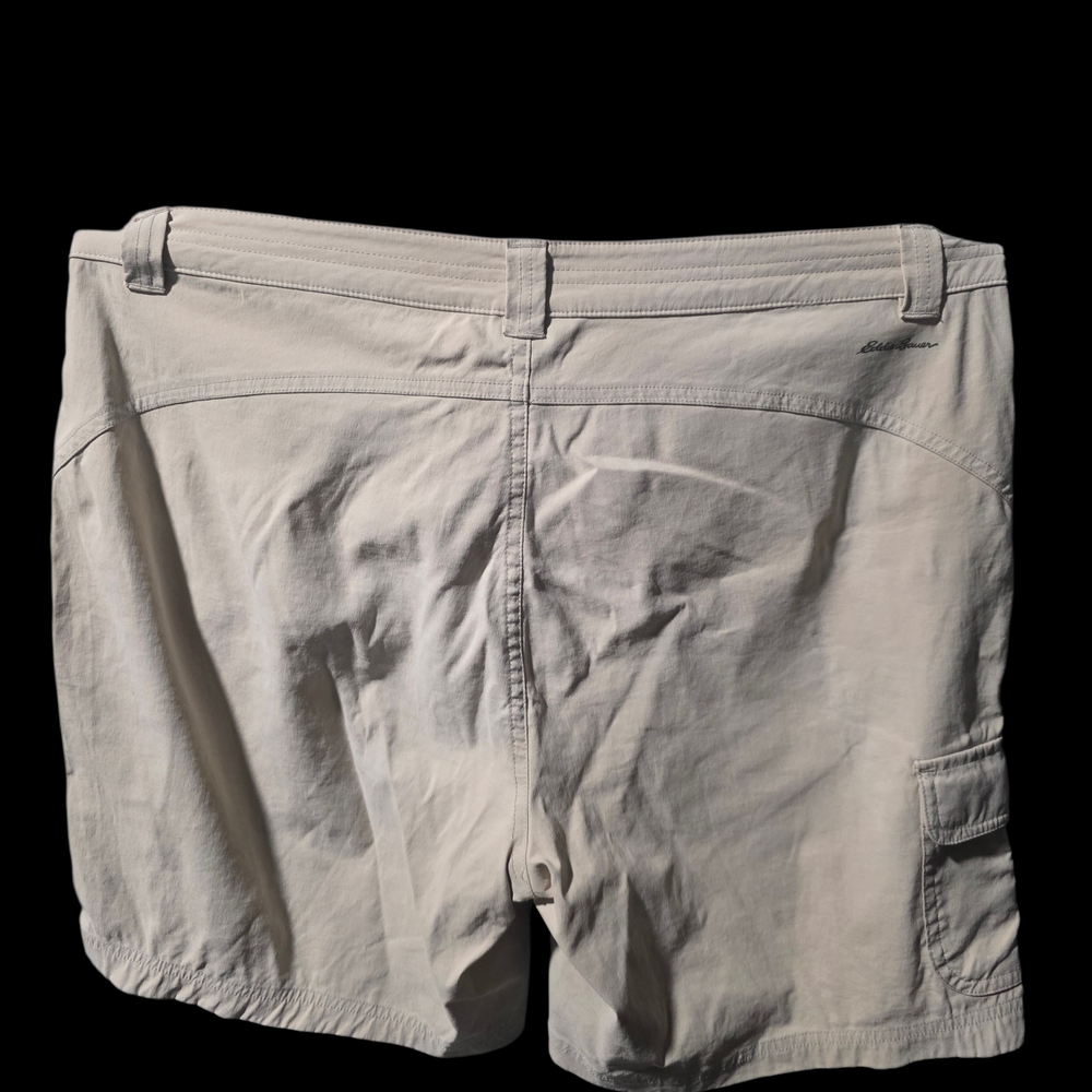 Eddie Bauer Light Cream Cargo Shorts - Picture 2 of 4